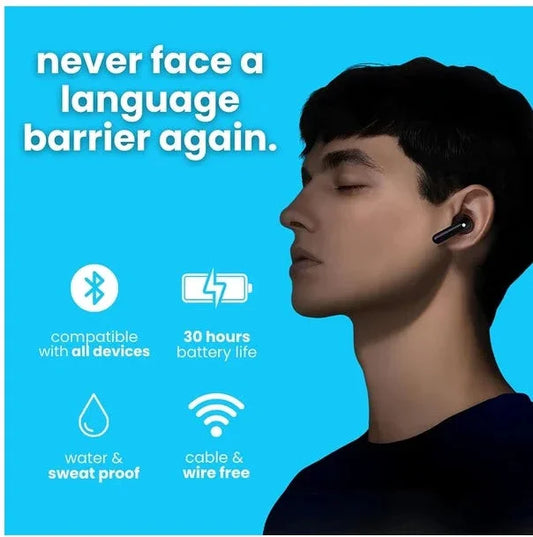 Translator Earbuds 144 Languages Real Time Online OffLine Translation Earphones CJ