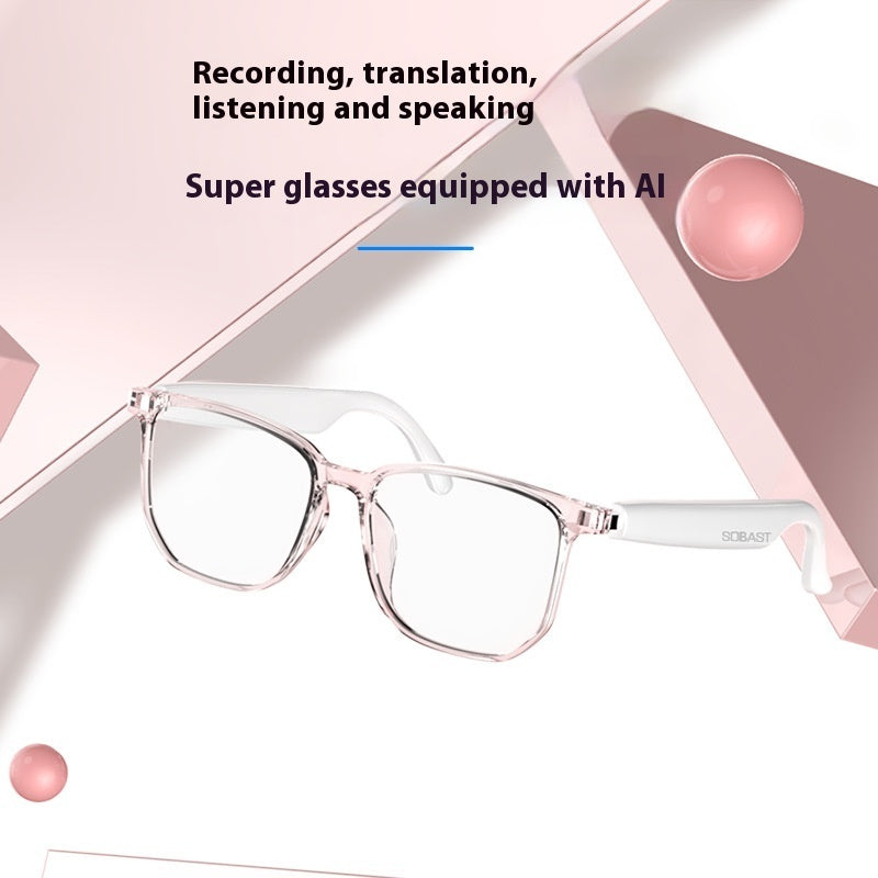 Intelligent AI Translation Wireless Bluetooth Glasses Headset Language Real-time Interpretation CJ