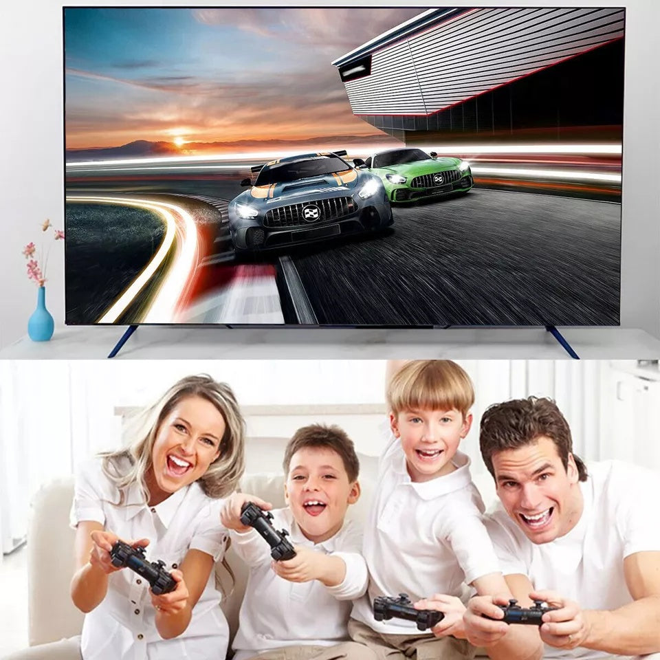 4K Retro Game Console Plug-Play 20000- Video Game Stick-2x Wireless Controllers CJ