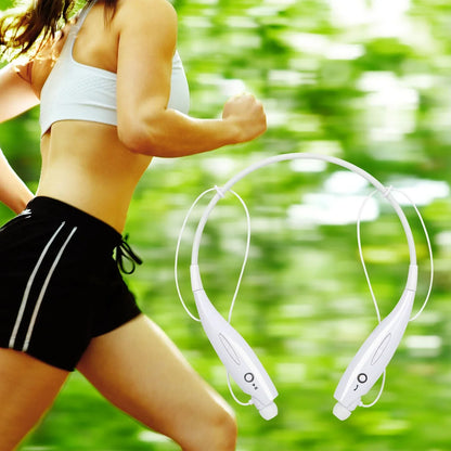 Wireless Stereo Headsets Sport Neckband Headphones In-ear Magnetic IPX4 Waterproof Earbuds With Built-in Mic Call Vibrate Alert Number Broadcast Running Gym CJ