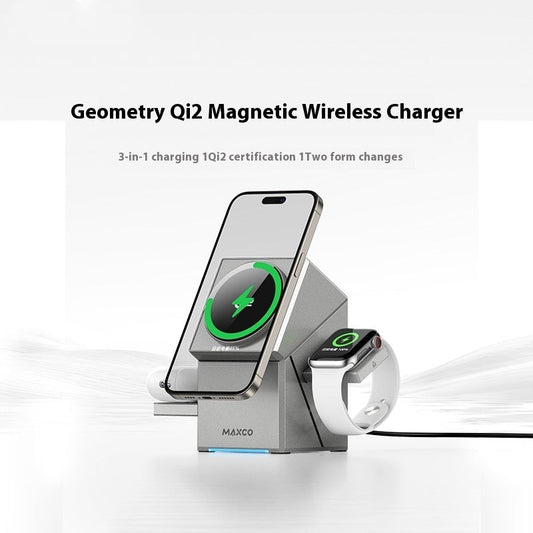 Qi2 Protocol Magnetic Touch Rotating Wireless Charger CJ