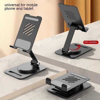 360 Degrees Rotate Metal Desk Mobile Phone Holder Stand For Phone Pad Adjustable Desktop Tablet Holderl Table Cell Phone Stand CJ