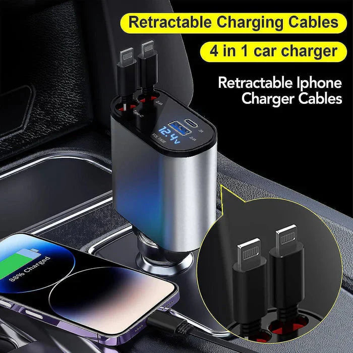 4 in 1 Retractable Charger JK MART
