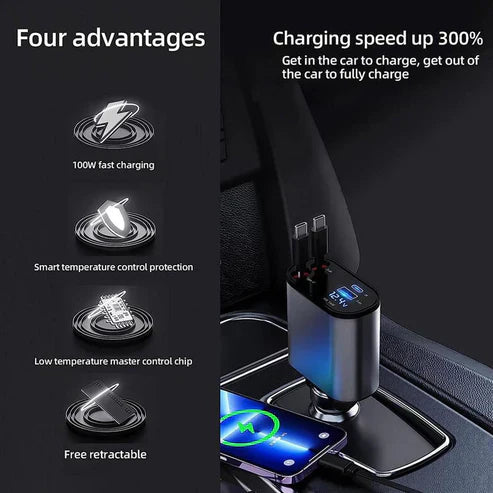 4 in 1 Retractable Charger JK MART