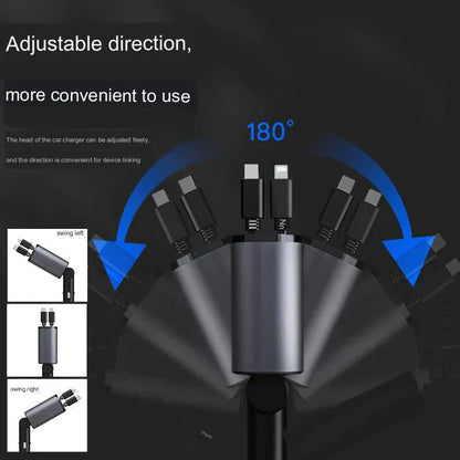 4 in 1 Retractable Charger JK MART
