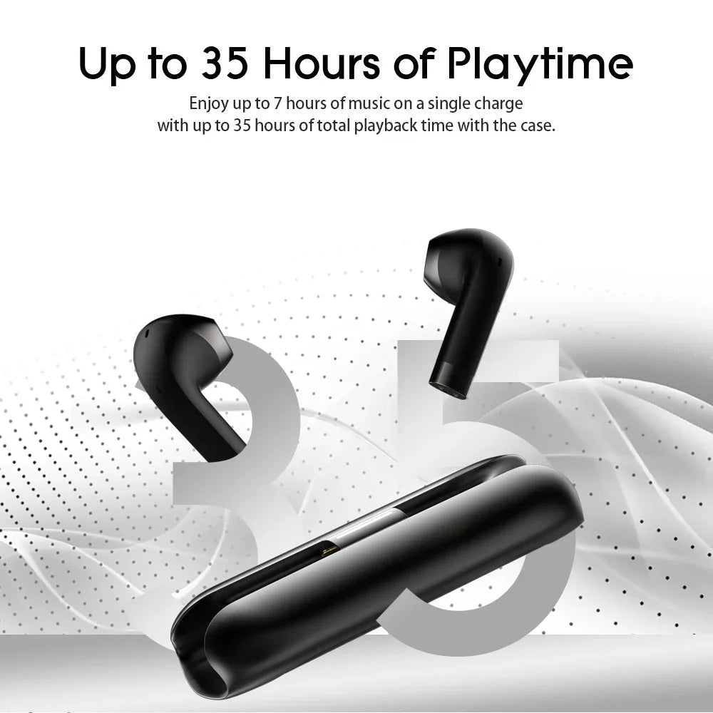 Bluetooth Headset - High Sound Quality Wireless Binaural Mini In-ear Sports Noise Cancellation CJ