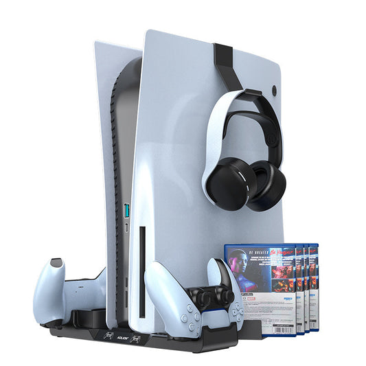 The New PS5 Game Console Base Ps5 Handle Base Charger Multi-function Remote Control Earphone Disc Storage Bracket CJ