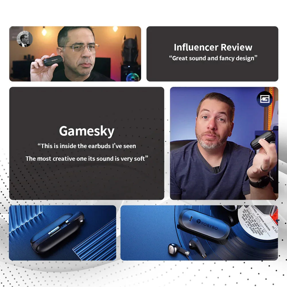 Bluetooth Headset - High Sound Quality Wireless Binaural Mini In-ear Sports Noise Cancellation CJ