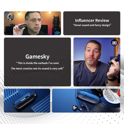 Bluetooth Headset - High Sound Quality Wireless Binaural Mini In-ear Sports Noise Cancellation CJ