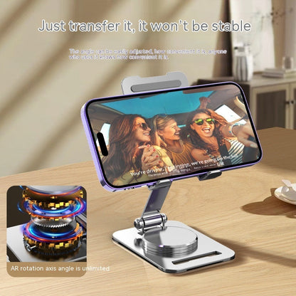 360 Degrees Rotate Metal Desk Mobile Phone Holder Stand For Phone Pad Adjustable Desktop Tablet Holderl Table Cell Phone Stand CJ