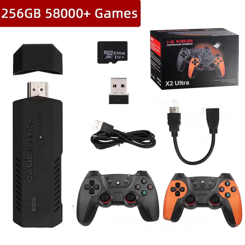 X2 Ultra Plug‑and‑Play TV Game Console | 2.4G Dual Wireless + HDMI Retro Arcade CJ