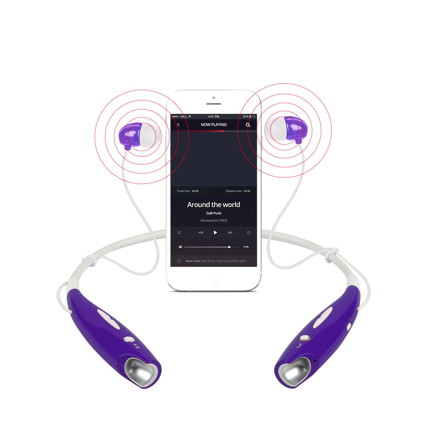 Wireless Stereo Headsets Sport Neckband Headphones In-ear Magnetic IPX4 Waterproof Earbuds With Built-in Mic Call Vibrate Alert Number Broadcast Running Gym CJ