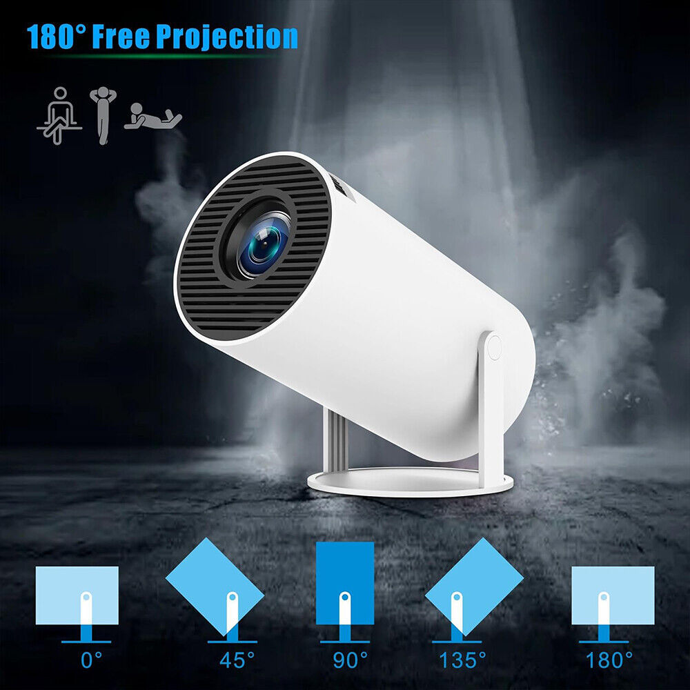 5G 4K Projector Smart HD LED WiFi Bluetooth HDMI USB Android Office Home Theater CJ