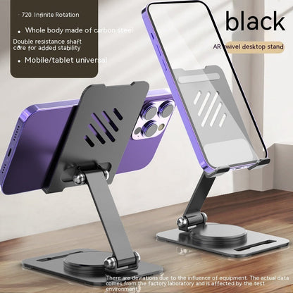 360 Degrees Rotate Metal Desk Mobile Phone Holder Stand For Phone Pad Adjustable Desktop Tablet Holderl Table Cell Phone Stand CJ