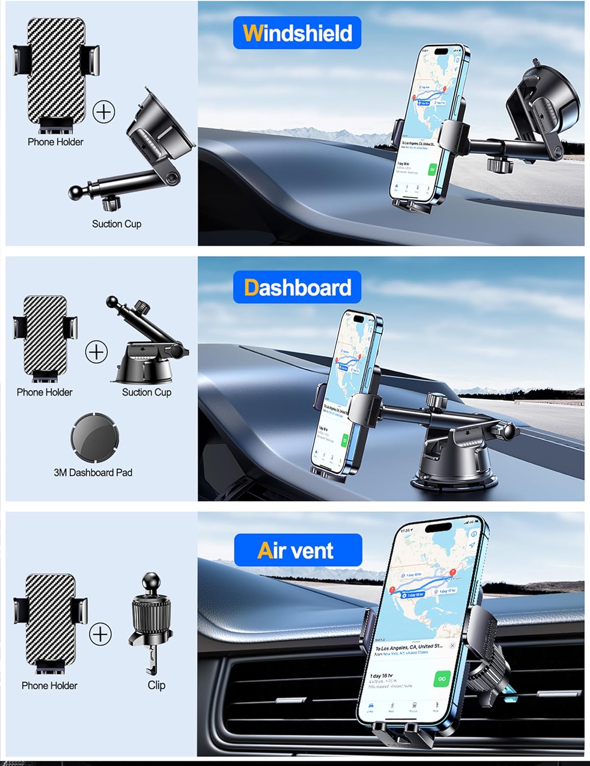Phone Holder for Car Lumivra