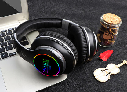 Folding LED Wireless Over-Ear Bluetooth Sports Headphones CJ