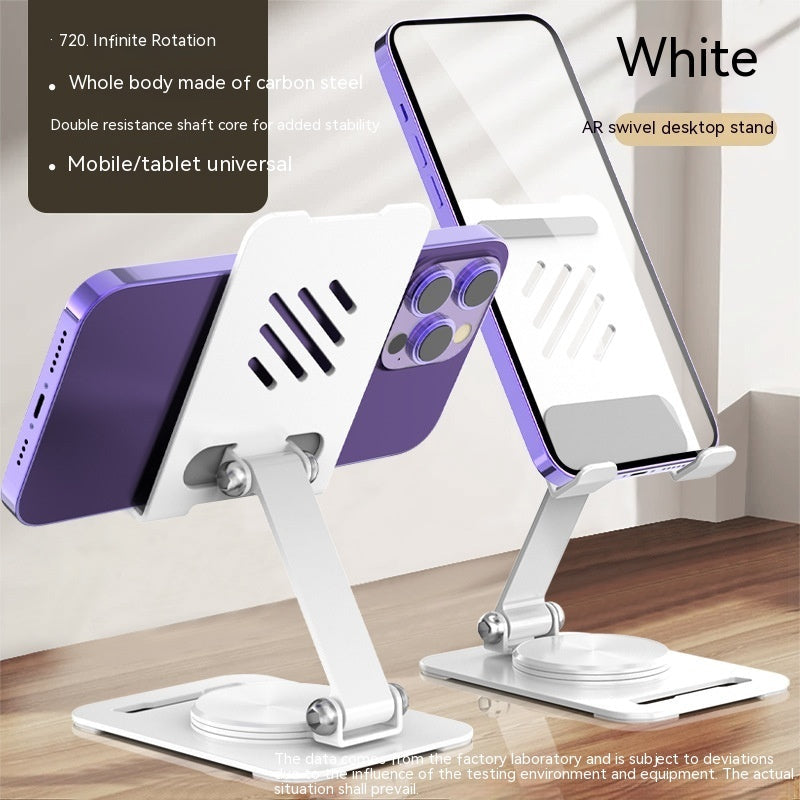 360 Degrees Rotate Metal Desk Mobile Phone Holder Stand For Phone Pad Adjustable Desktop Tablet Holderl Table Cell Phone Stand CJ