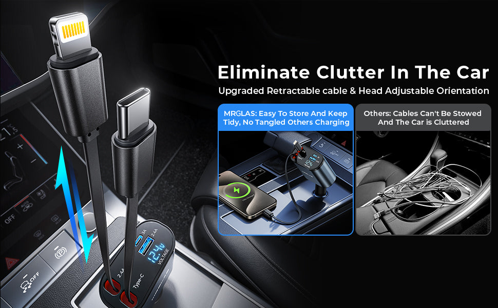 4 in 1 Retractable Charger JK MART