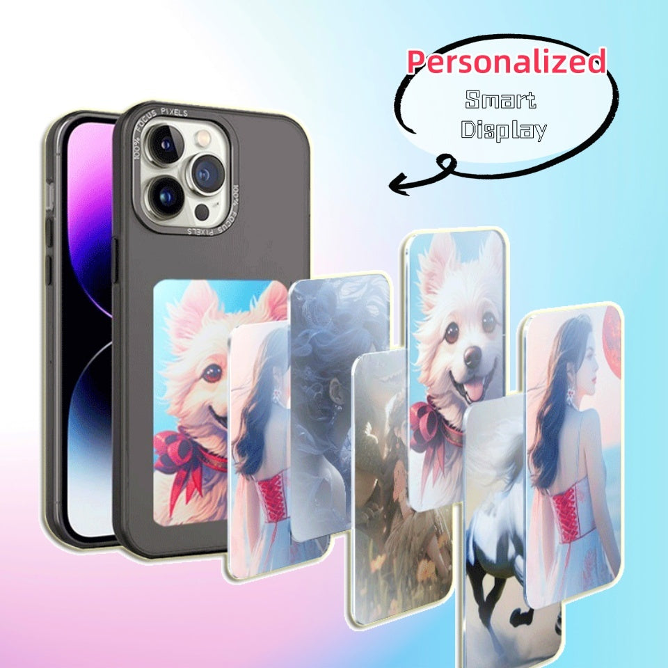 E-ink Screen Phone Case Unlimited Screen Projection Personalized Phone Cover Battery Free New Designer Luxury Phone Case CJ