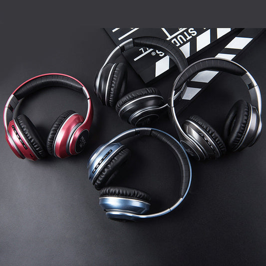 Folding LED Wireless Over-Ear Bluetooth Sports Headphones CJ