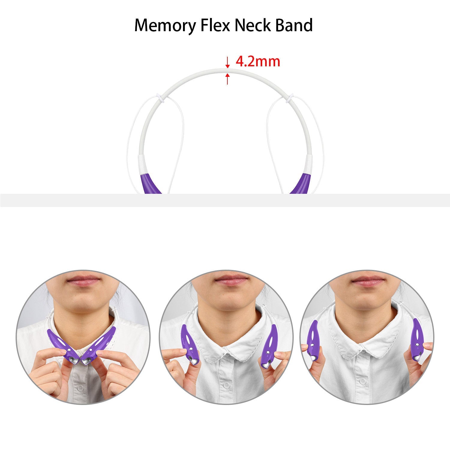 Wireless Stereo Headsets Sport Neckband Headphones In-ear Magnetic IPX4 Waterproof Earbuds With Built-in Mic Call Vibrate Alert Number Broadcast Running Gym CJ