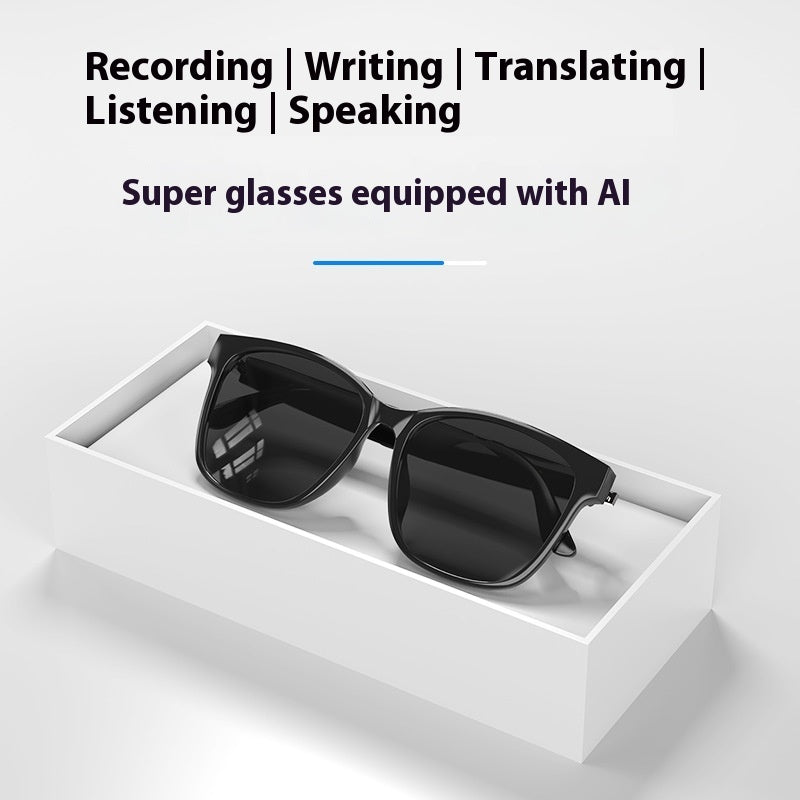 Intelligent AI Translation Wireless Bluetooth Glasses Headset Language Real-time Interpretation CJ