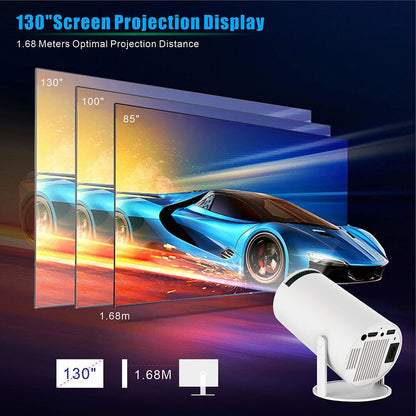 5G 4K Projector Smart HD LED WiFi Bluetooth HDMI USB Android Office Home Theater CJ