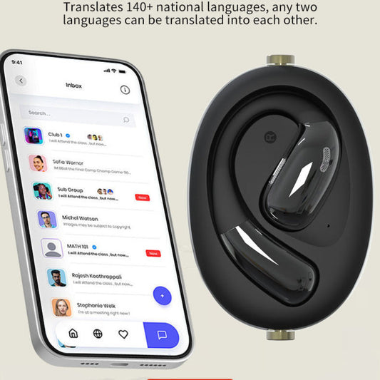 Wireless Ai Translation Noise-reduction Bluetooth Headset CJ